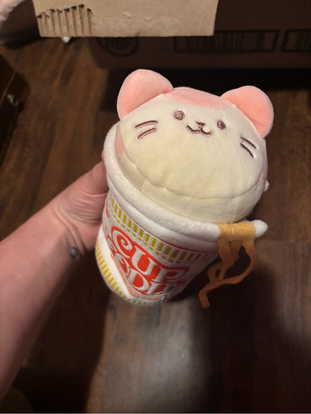 Noodle cat plush